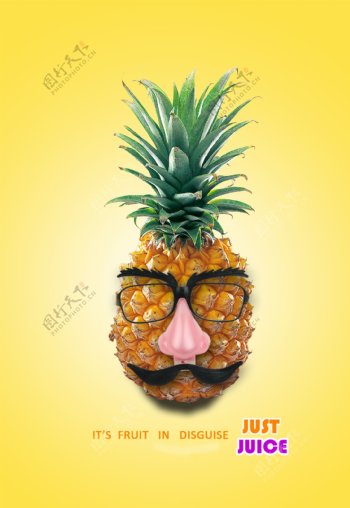 菠萝创意图片