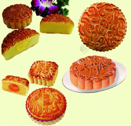 中秋节月饼图PSD素材图片