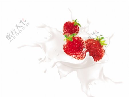 草莓奶图片