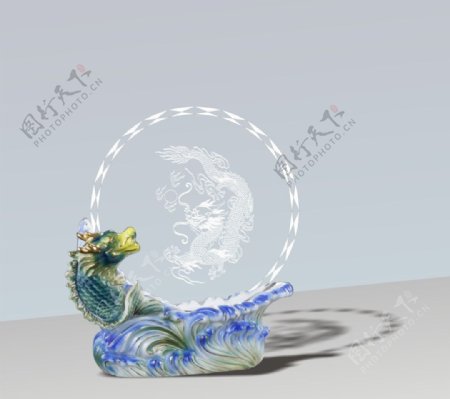 水晶陶瓷奖杯图片