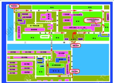 长安大学线路图图片