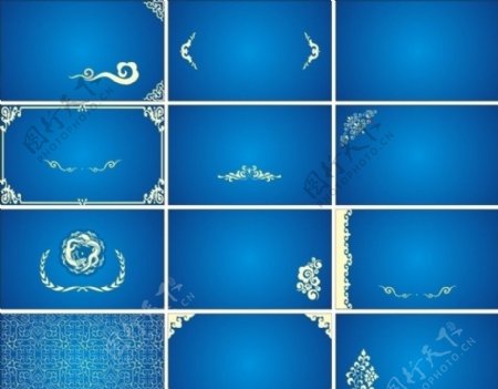中国古典精品花纹式名片VIP卡图片