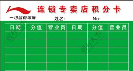 积分卡图片