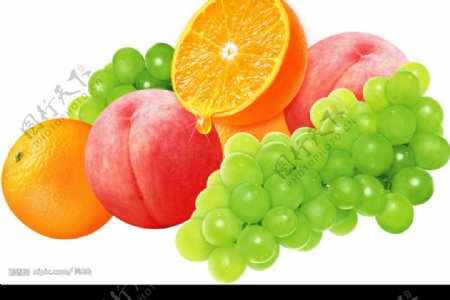 水蜜桃橙子水晶葡萄图片