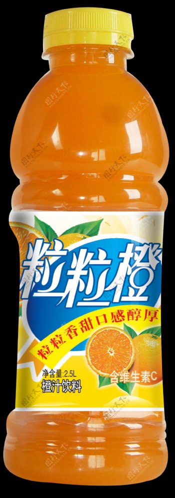 瓶装橙汁效果图图片