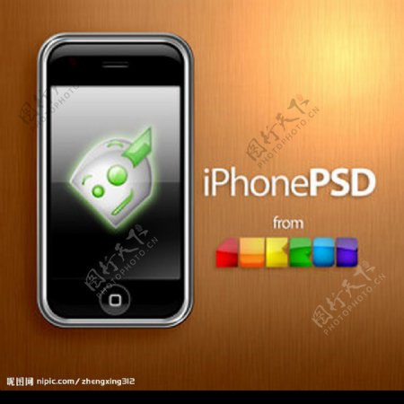 手机iPhonePSD分层图片