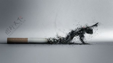 创意香烟烟灰图片