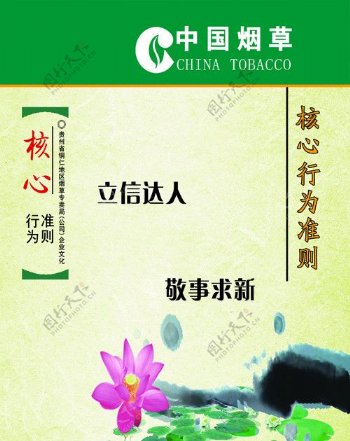 中国烟草公司制度海报图片