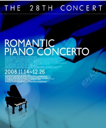 钢琴演奏海报图片