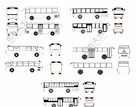 公交车型图图片