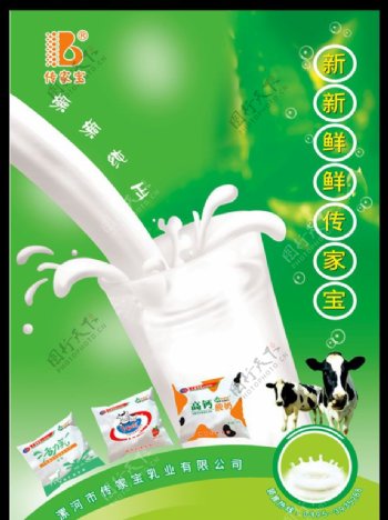 牛奶海报设计图片