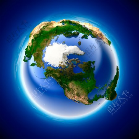 蓝色地球背景图片