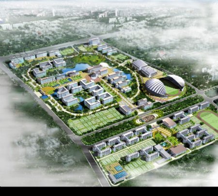 安徽财贸学院龙湖东校区校园总体规划设计0011
