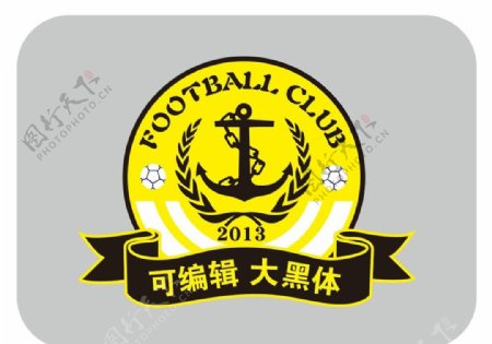 足球队徽航海队徽CDR