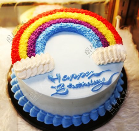 美味彩虹蛋糕