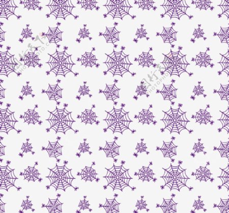 紫色蜘蛛网背景蜘蛛图案背景