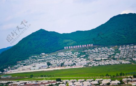 中国朝鲜边境风景