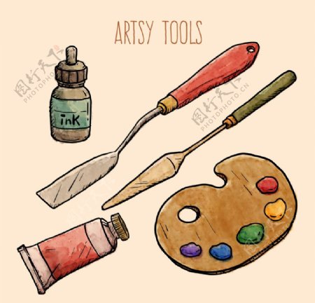 手绘艺术工具
