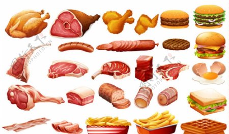 肉制品和快餐设计