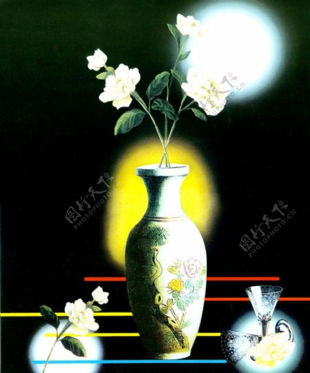 艺术花瓶装饰画