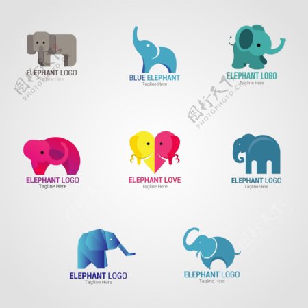8款大象LOGO