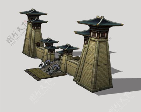 古城门3D模型