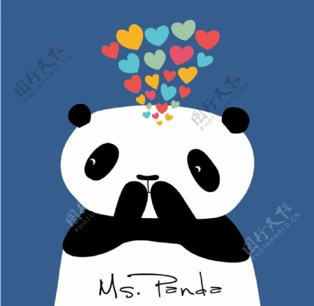 熊猫爱心