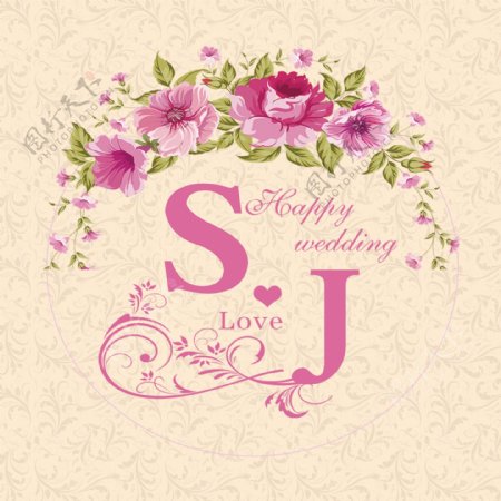 婚礼花环logo