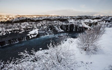 冰岛雪景