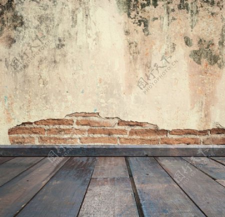 空间木纹地板砖块墙面背景底纹