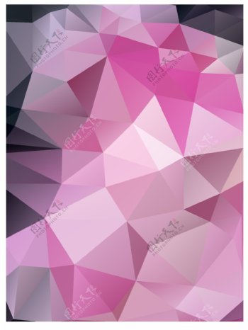 淡紫色多边形晶格背景素材