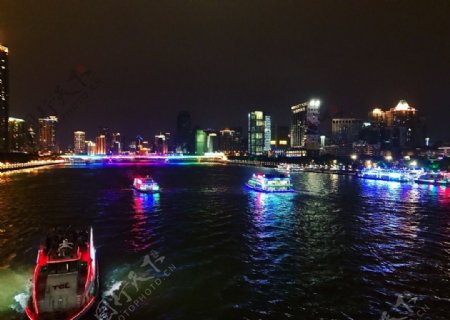 广州珠江河夜景