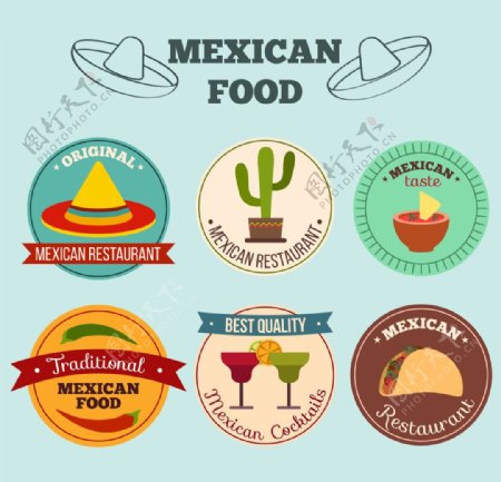 墨西哥食品贴纸