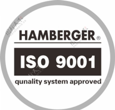 IOS9001认证标识矢量