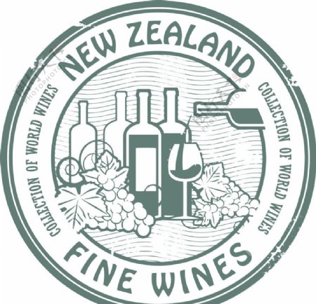 红酒标签logo