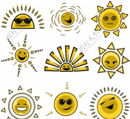 可爱太阳表情图标