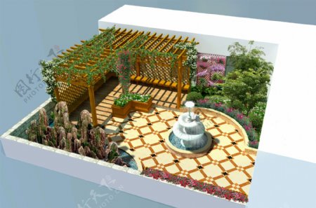 楼顶花园露台设计