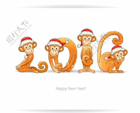 猴子2016年变形字体