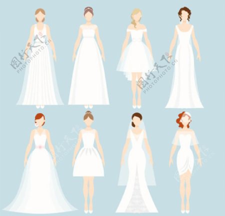 8种不同的婚纱