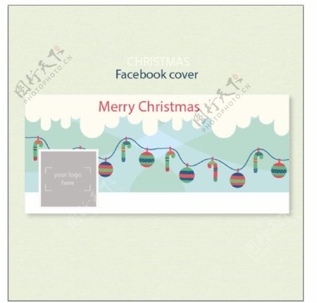 圣诞球facebook的封面