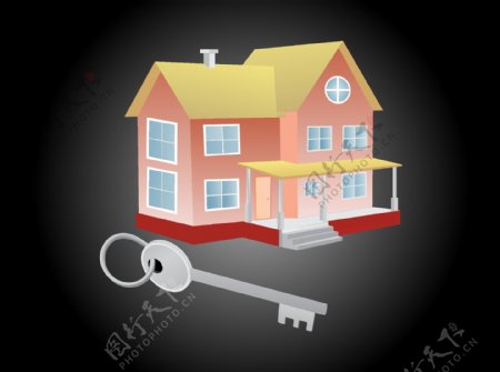 房子和钥匙图标