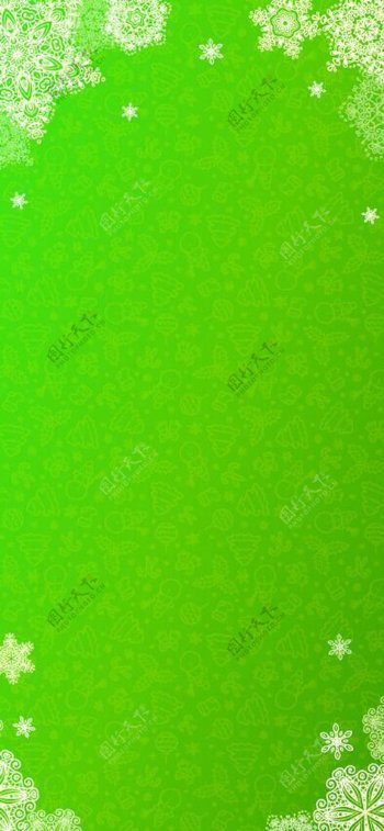 绿色清新花纹展板