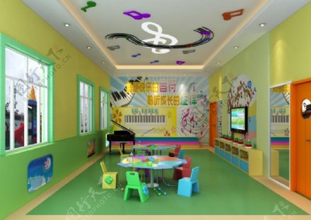 3D幼儿园效果图