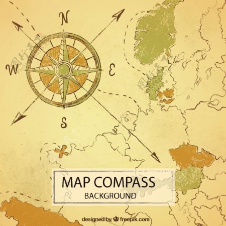 航海地形图指南针地形图