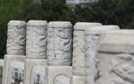 天坛公园的汉白玉雕塑