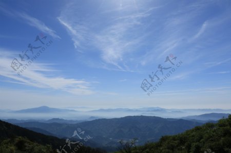 高山云海远景图