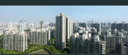 上海浦东南码头地区俯瞰