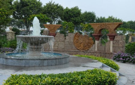 华南创意园喷泉景观