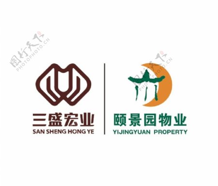 三盛宏业颐景园物业logo