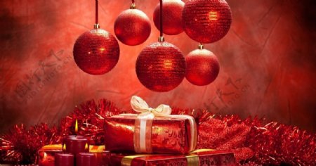 圣诞红色喜庆红球灯笼